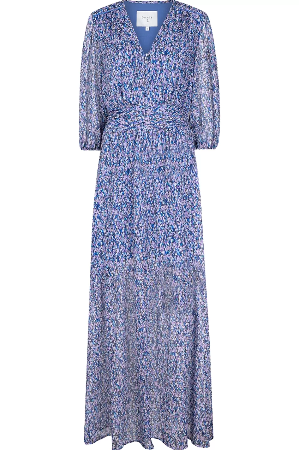 Jurkjes & Rokken<Dante 6 Maxi-Jurk Pioenroos | Blauw