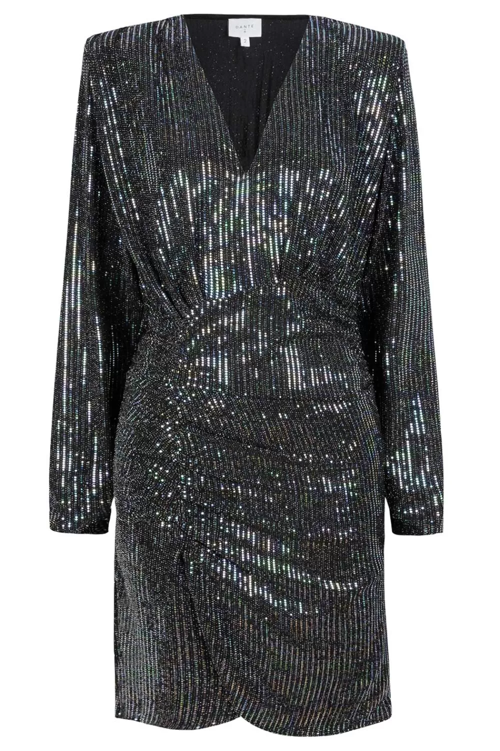 Jurkjes & Rokken<Dante 6 Metallic Stretchjurk Arcy | Zwart