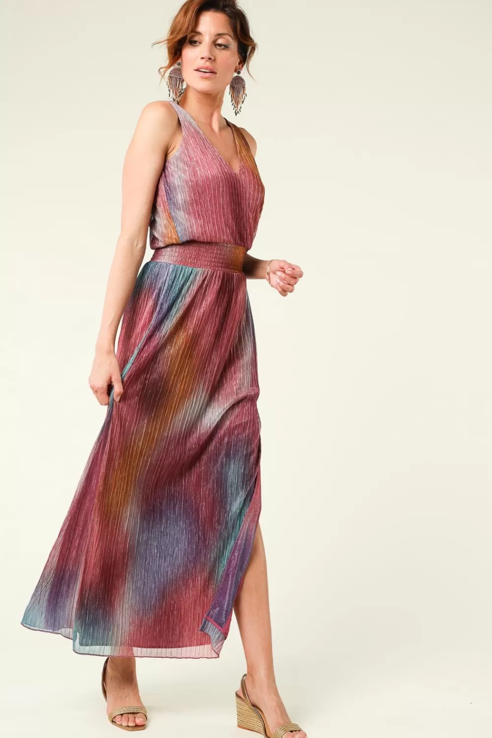 Jurkjes & Rokken<Dante 6 Mouwloze Maxi-Jurk Delany | Multi