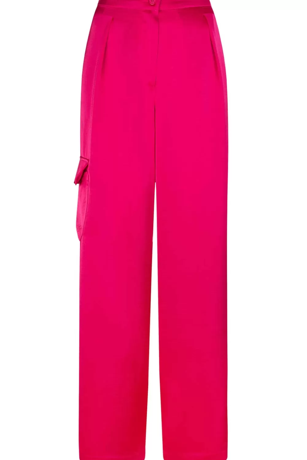 Broeken & Jumpsuits<Dante 6 Satijnen Cargobroek Harlow | Roze